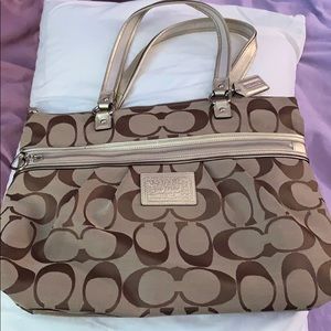 Brown coach bag